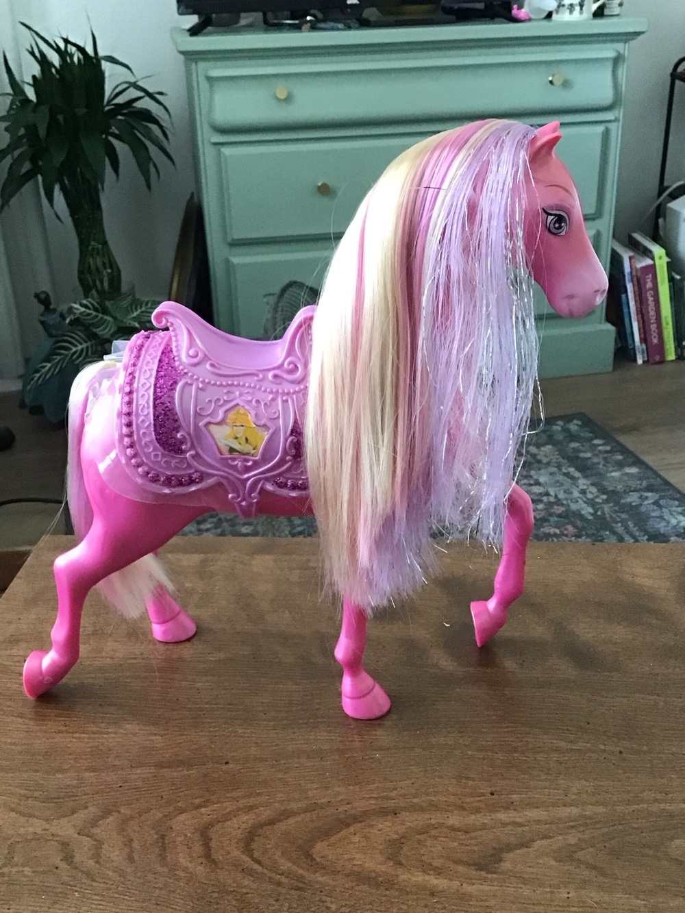 Mattel Disney Sleeping beauty aurora Princess Sparkling Princess Pink Horse